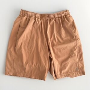 Free Fly Breeze Shorts Brown Men's M 7.5" GymTok Fitness Core Run Club Gym